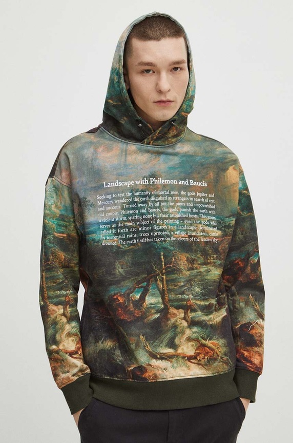 Bluza bawełniana męska z kolekcji Eviva L'arte kolor multicolor RS24.BLM254 multicolor RS24