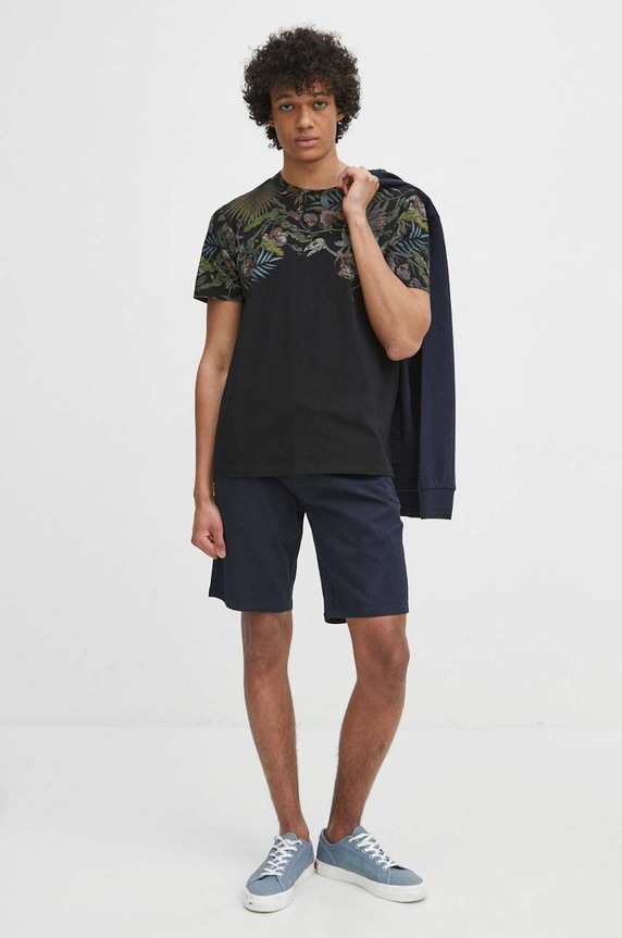 Bluza męska rozpinana gładka kolor granatowy RS24.BLM700 granatowy RS24