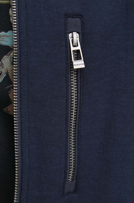 Bluza męska rozpinana gładka kolor granatowy RS24.BLM700