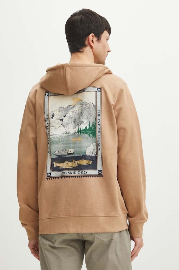 Bluza męska z kolekcji Tatrzański Park Narodowy x Medicine kolor beżowy RS24-BLMA54 beżowy RS24