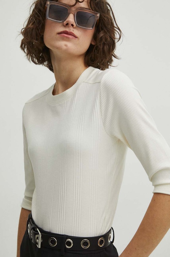 Medicine pamut body elasztánnal bézs RS24.BUD040