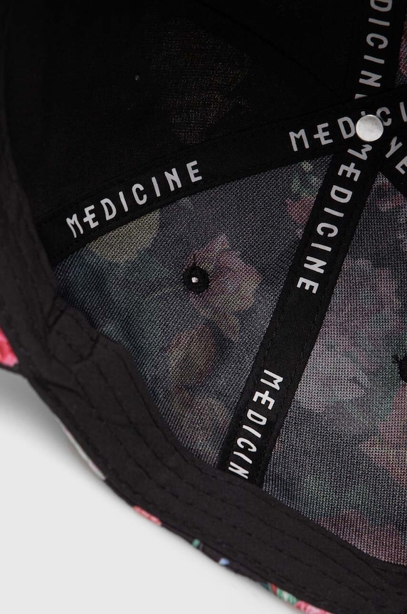 Czapka z daszkiem damska w kwiaty kolor multicolor multicolor RS24.CAD501