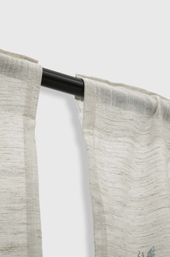 Dekoratívna záclona s prímesou ľanu 140 x 260 cm (2-pack) viac farieb viacfarebná RS24-DEU500