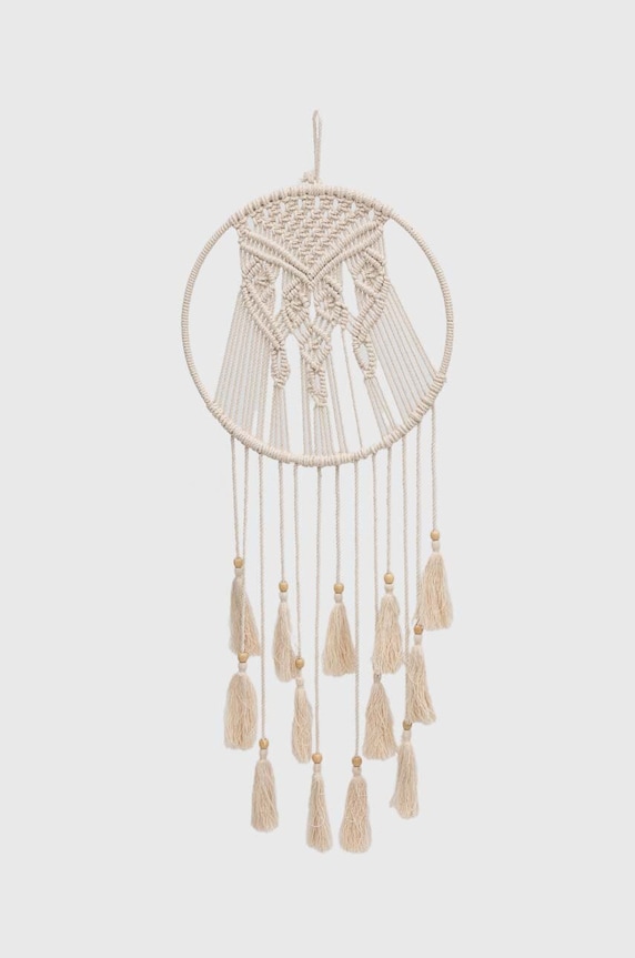 Makrama bawełniana handmade kolor beżowy beżowy RS24-DEU900