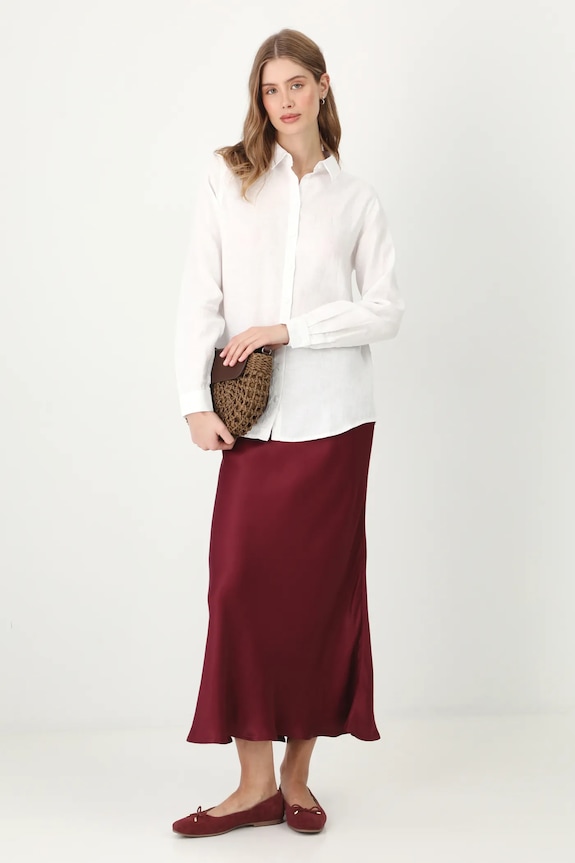 košile dámská lněná RS24-KDD501 bílá RS24