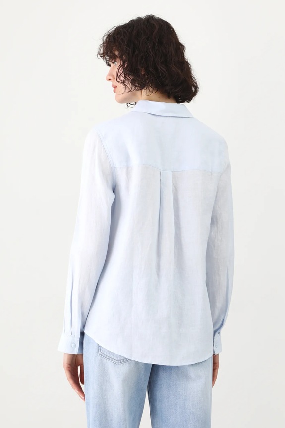 Odzież Medicine koszula damska lniana RS24-KDD501 niebieski