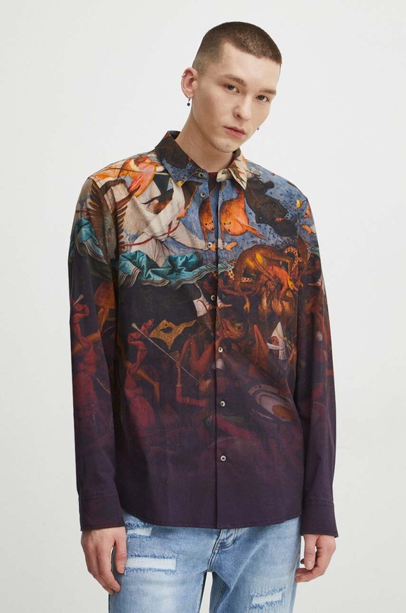 Koszula męska z kolekcji Eviva L'arte kolor multicolor RS24-KDM208 multicolor RS24