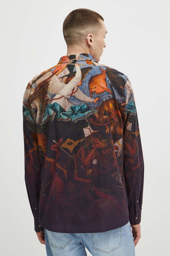 Koszula męska z kolekcji Eviva L'arte kolor multicolor multicolor RS24-KDM208