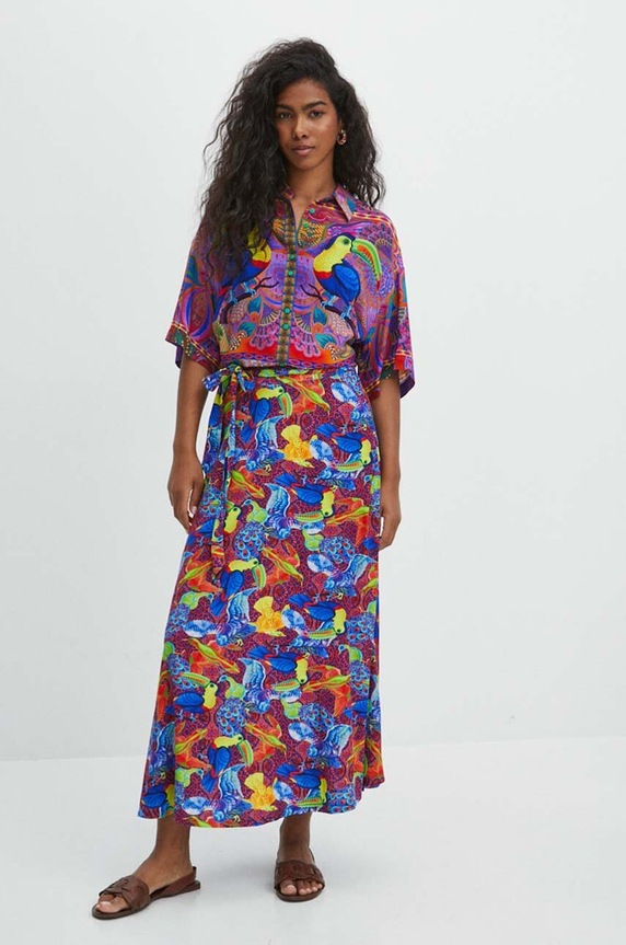 Koszula damska z kolekcji Jane Tattersfield x Medicine kolor multicolor multicolor RS24.KKD850