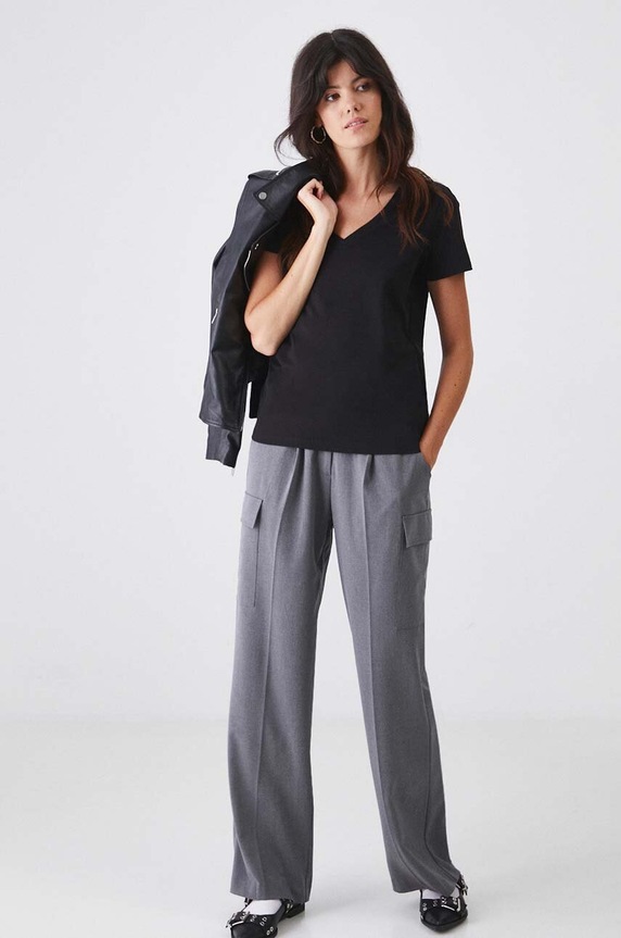 Kurtka skórzana damska biker kolor czarny RS24-KUD402 czarny RS24