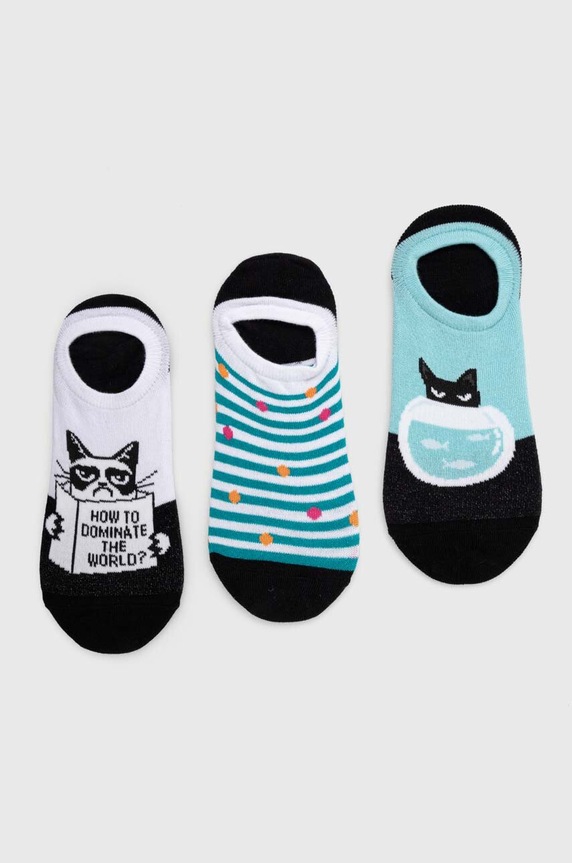 Bavlnené ponožky dámske pásiky viacfarebná RS24.LGD503