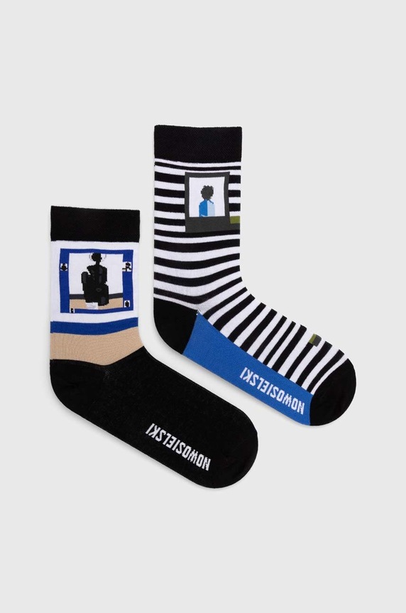Bavlnené ponožky dámske z kolekcie Jerzy Nowosielski x Medicine (2-pack) viac farieb RS24.LGD650 viacfarebná RS24