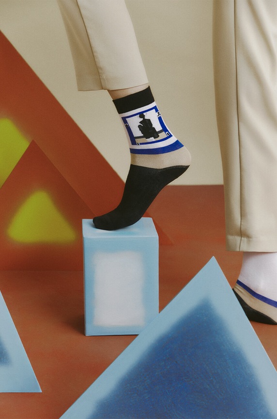 Bavlnené ponožky dámske z kolekcie Jerzy Nowosielski x Medicine (2-pack) viac farieb RS24.LGD650 viacfarebná