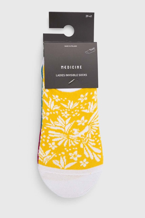 Oblečenie Bavlnené ponožky dámske s rastlinným a zvieracím motívom (3-pack) RS24.LGD902 viacfarebná