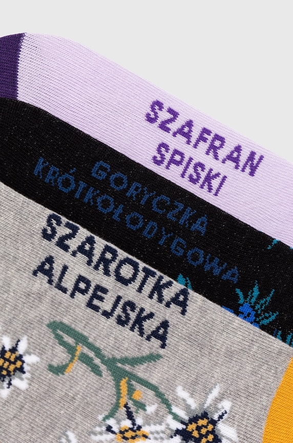 Oblečení Bavlněné ponožky dámské z kolekce Tatra National Park x Medicine (3-pack) více barev RS24.LGDA51 vícebarevná