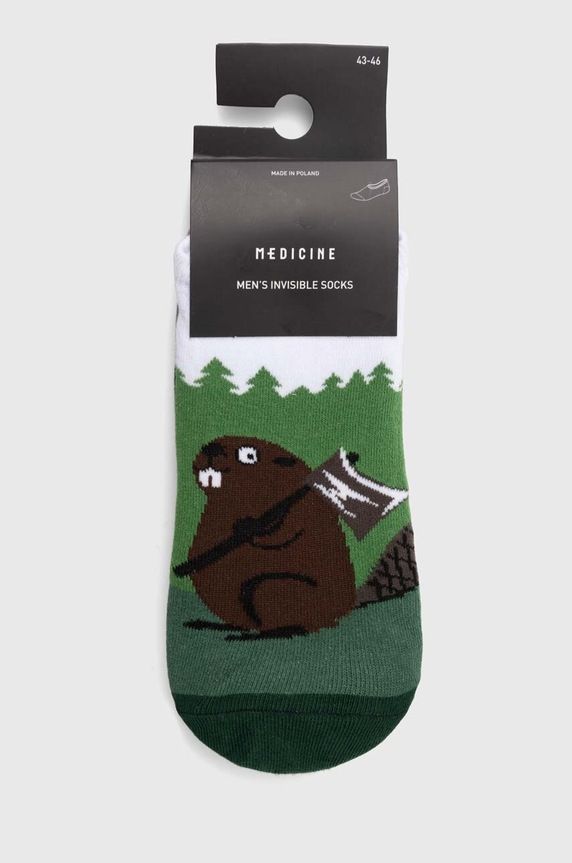 Odzież Skarpetki bawełniane męskie z motywem zwierzęcym (3-pack) kolor multicolor RS24.LGM405 multicolor