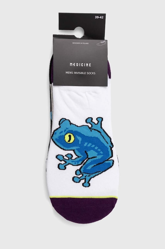 Odzież Skarpetki bawełniane męskie wzorzyste (3-pack) kolor multicolor RS24.LGM700 multicolor