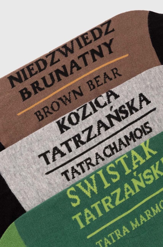 Skarpetki bawełniane męskie z kolekcji Tatrzański Park Narodowy x Medicine (3-pack) kolor multicolor multicolor RS24.LGMA52
