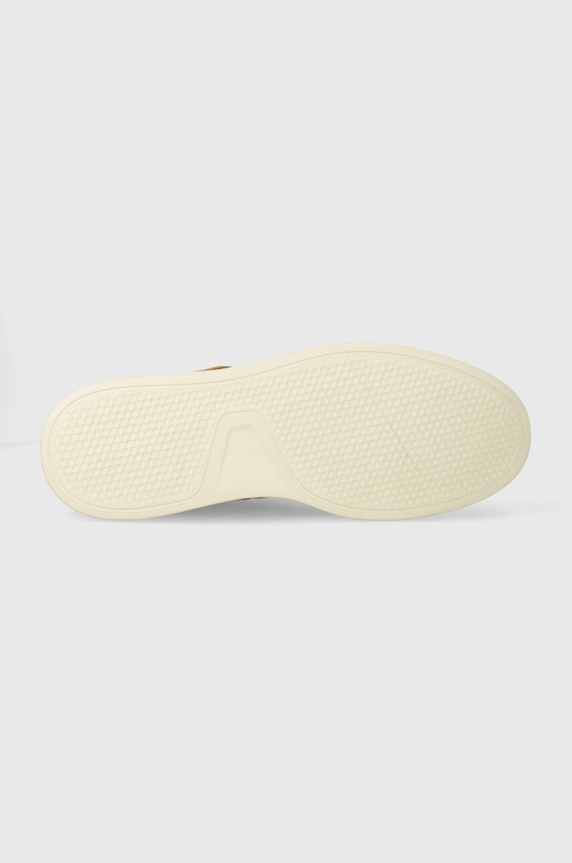 Sneakersy zamszowe męskie gładkie kolor brązowy RS24-OBM302