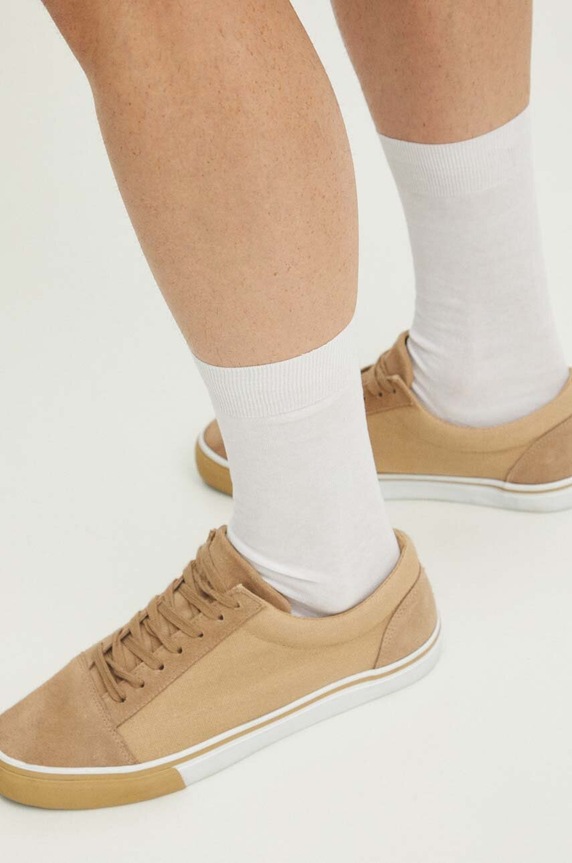 Medicine scarpe da ginnastica pelle scamosciata beige RS24-OBM500