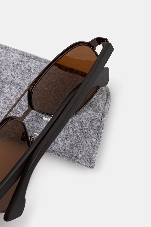 Sluneční brýle pánské s polarizací hnědá RS24-OKM300