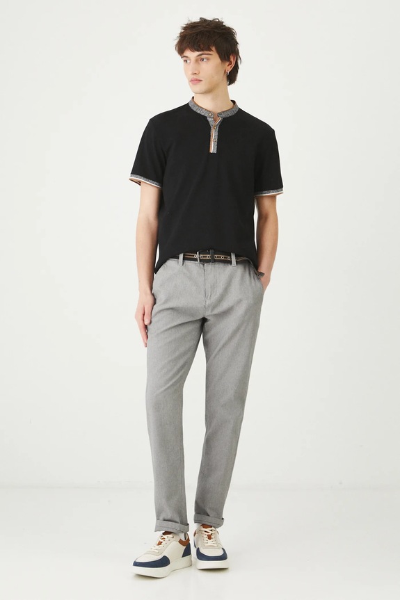 Medicine polo majica ženska bombažna z elastanom RS24-POM301 črna RS24