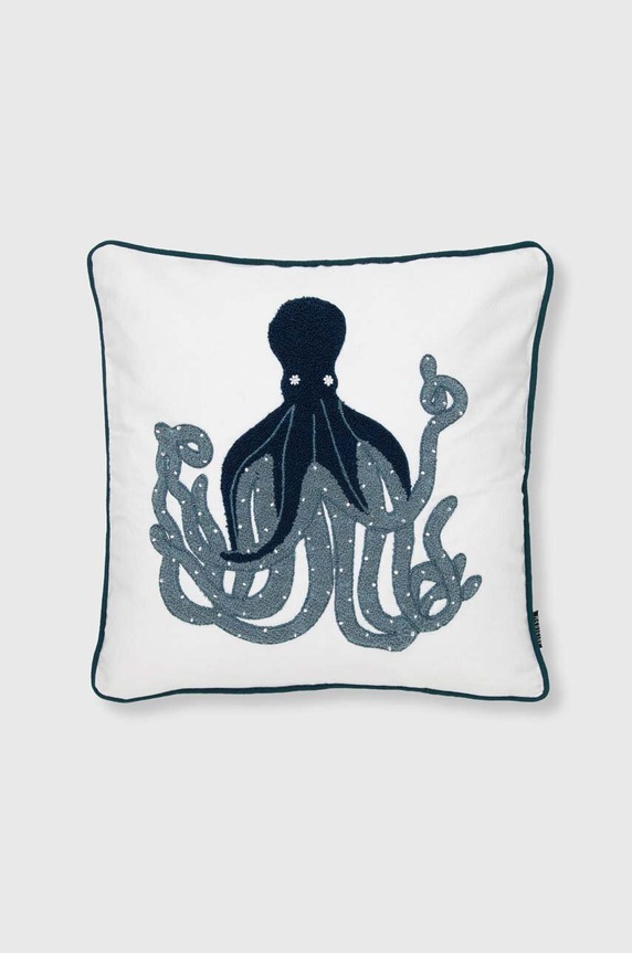 Dekoratívna obliečka na vankúš s ozdobnou aplikáciou 45 x 45 cm modrá farba RS24-PSU701 modrá RS24