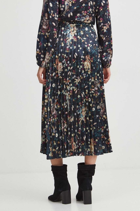 Sukňa dámska maxi z kolekcie Eviva L'arte čierna farba čierna RS24.SDD251