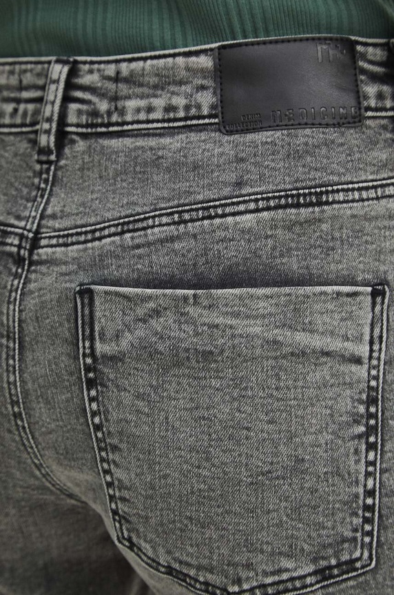 Rifle dámske boyfriend šedá farba sivá RS24.SJD046