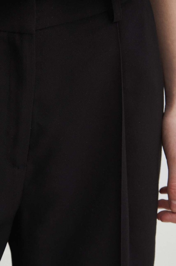 Nohavice dámske čierna farba čierna RS24.SPD500