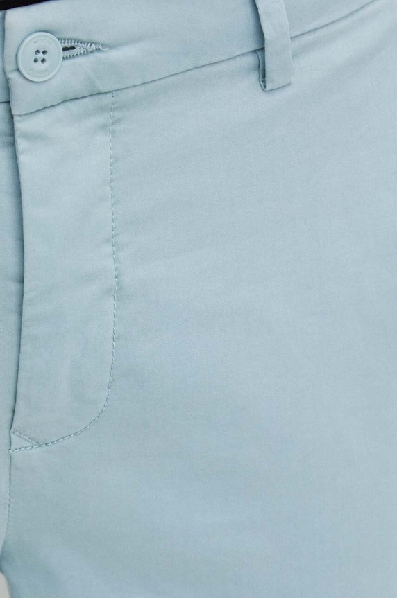 Spodnie męskie slim gładkie kolor niebieski niebieski RS24-SPM603