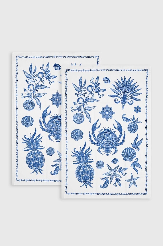 Kuchnia i jadalnia Ściereczki kuchenne wzorzyste (2-pack) kolor niebieski RS24.SRU701 niebieski