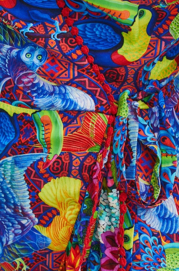 Sukienka damska midi z kolekcji Jane Tattersfield x Medicine kolor multicolor RS24-SUD850