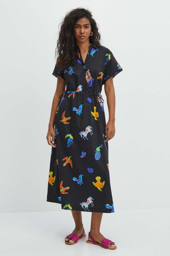 Sukienka damska z kolekcji Jane Tattersfield x Medicine kolor multicolor RS24.SUD852 multicolor RS24