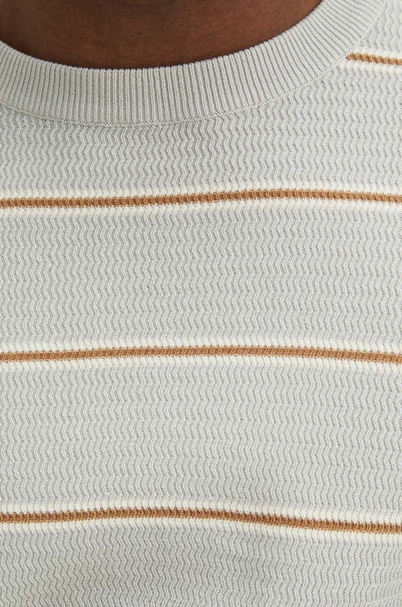 Sveter pánsky s textúrou šedá farba RS24.SWM301