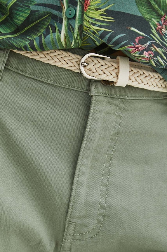 Šortky dámske hladké tyrkysová farba RS24-SZD073 tyrkysová