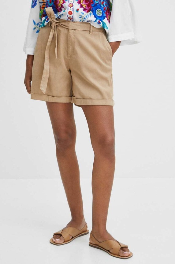 Medicine rövidnadrág sima bézs RS24.SZD080