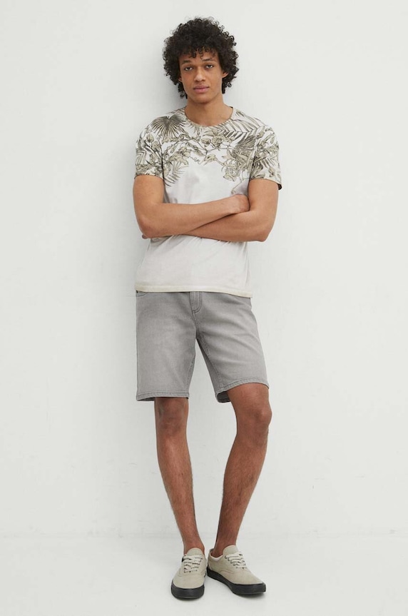 Medicine pantaloncini di jeans RS24-SZM075 grigio RS24