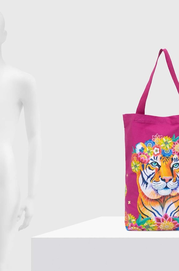 Bavlněná taška z kolekce Jane Tattersfield x Medicine růžová barva RS24-TCD850