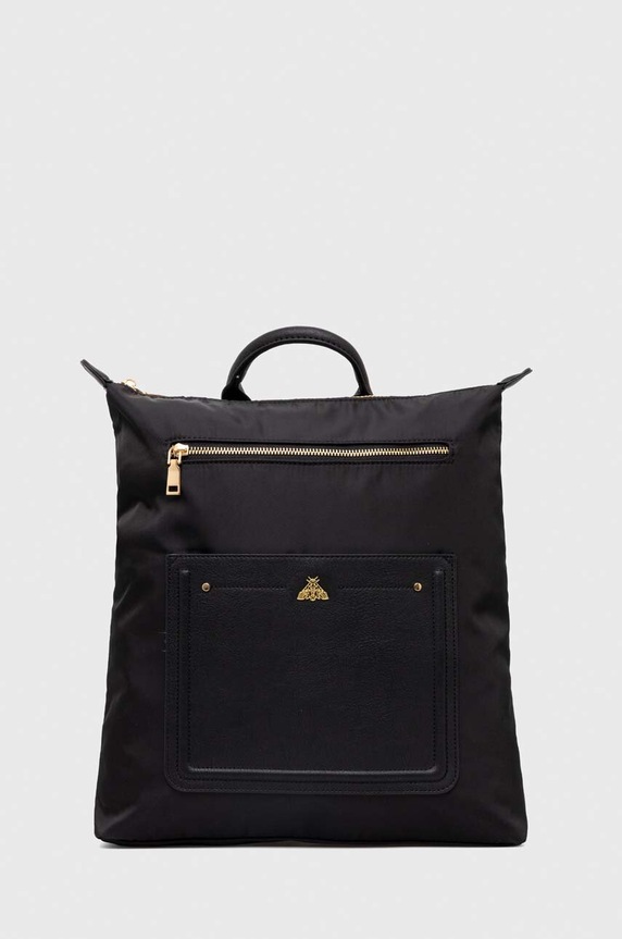 Plecak damski gładki kolor czarny mieści A4 czarny RS24.TOD307