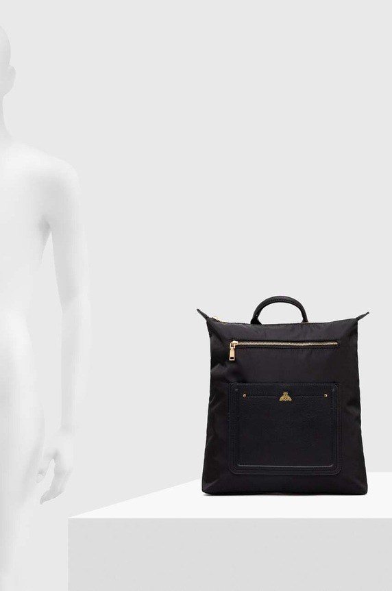 Plecak damski gładki kolor czarny RS24.TOD307