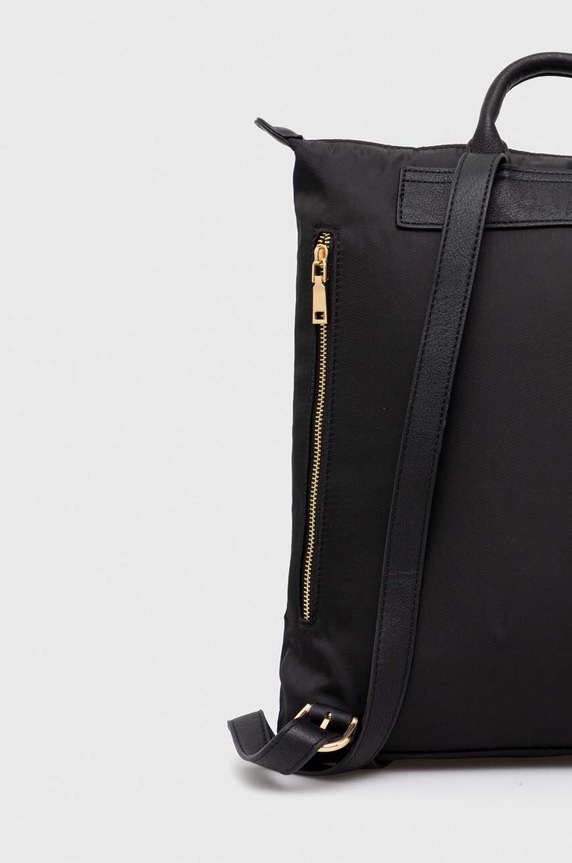 Plecak damski gładki kolor czarny czarny RS24.TOD307