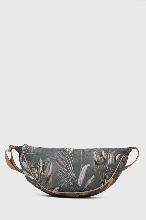 Cestovná taška cez pás dámska vzorovaná zelená farba RS24-TOD720 zelená RS24