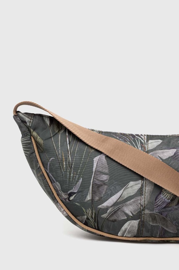 Cestovná taška cez pás dámska vzorovaná zelená farba RS24-TOD720 zelená