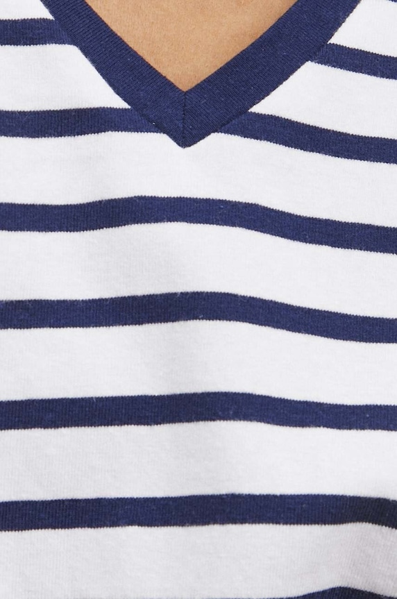 T-shirt bawełniany damski z domieszką elastanu kolor biały RS24.TSD011 biały