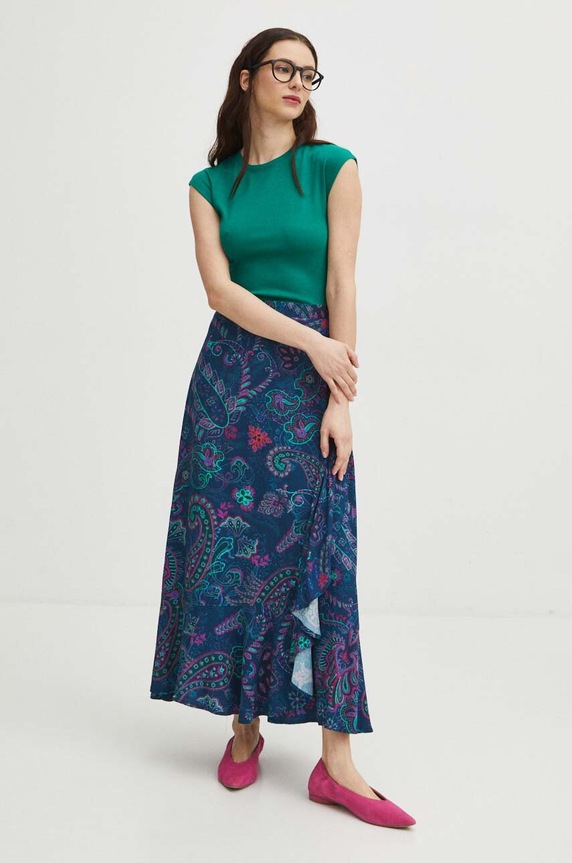 T-shirt damski kolor zielony RS24.TSD052 zielony RS24