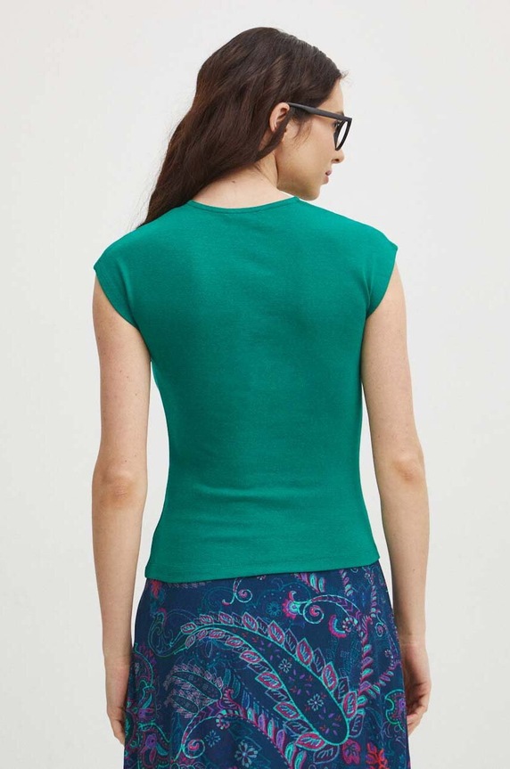 Odzież T-shirt damski kolor zielony RS24.TSD052 zielony