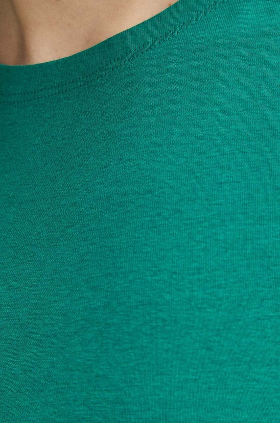 T-shirt damski kolor zielony RS24.TSD052 zielony