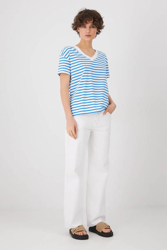 Tričko dámske bavlnené RS24-TSD074 biela RS24