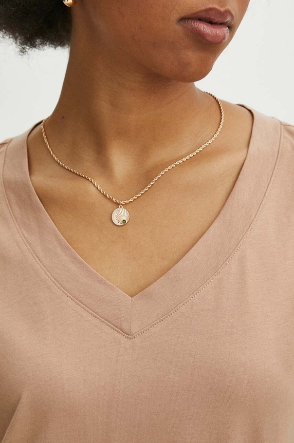 Tričko dámské bavlněné RS24-TSD074 béžová